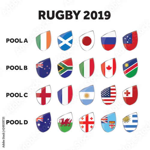 Rugby competition group pools.