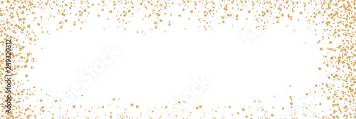 Goldene Konfetti Banner Panorama Header