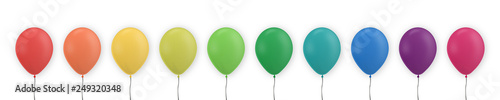 bunte farbige Luftballons Set Sammlung