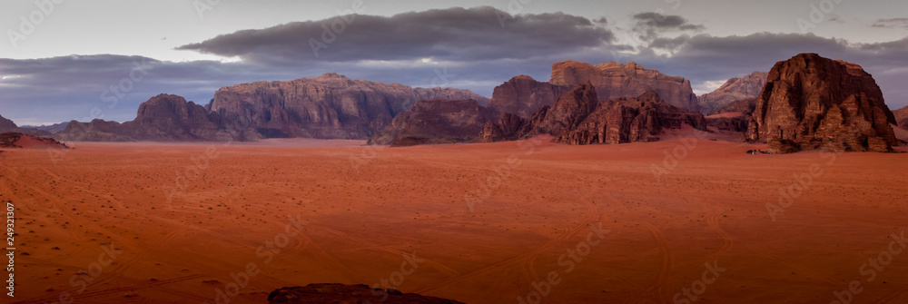 Panorama of Wadi Rum desert, Jordan, Middle East Stock Photo | Adobe Stock