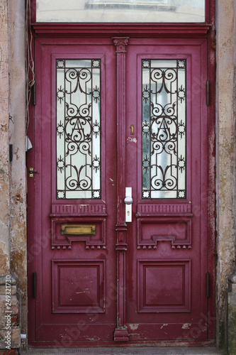 pink wooden doors © Iveta