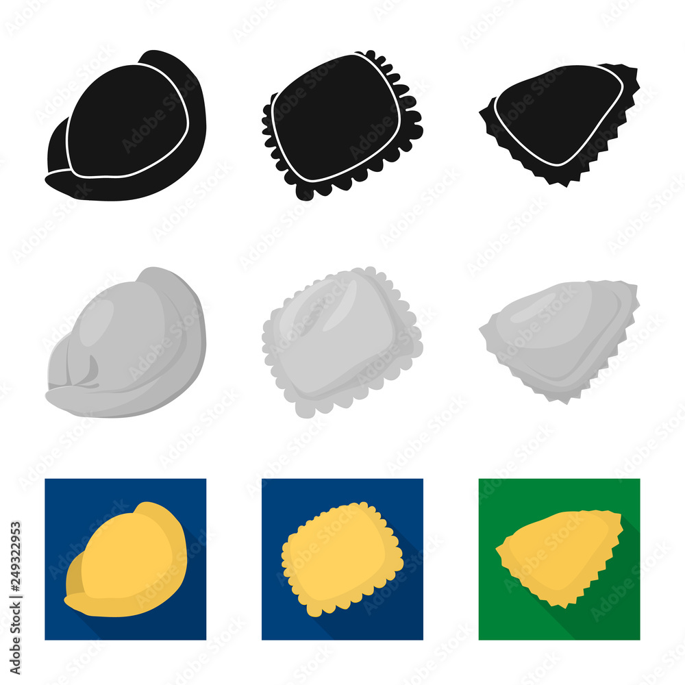 Vector design of products and cooking sign. Set of products and appetizer vector icon for stock. Vector design of products and cooking sign. Set of products and appetizer vector icon for stock.