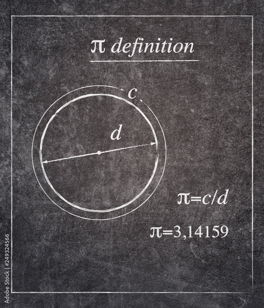 pi definition poster Stock Photo Adobe Stock