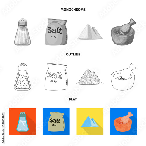 Vector design of cooking and sea symbol. Set of cooking and baking   stock symbol for web.