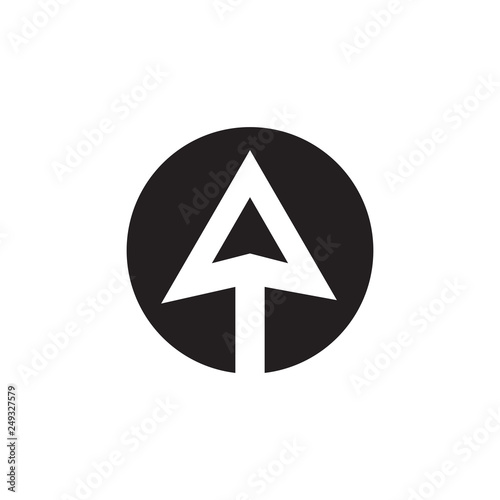 Free Download Arrow head logo design vector template - GFXLoad
