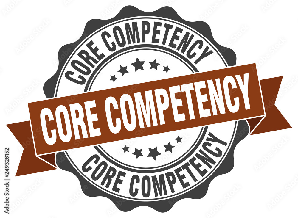 Obraz premium core competency stamp. sign. seal