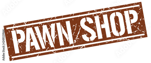 pawn shop square grunge stamp