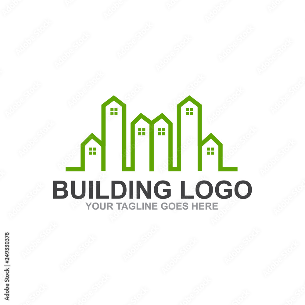Building logo design vector template