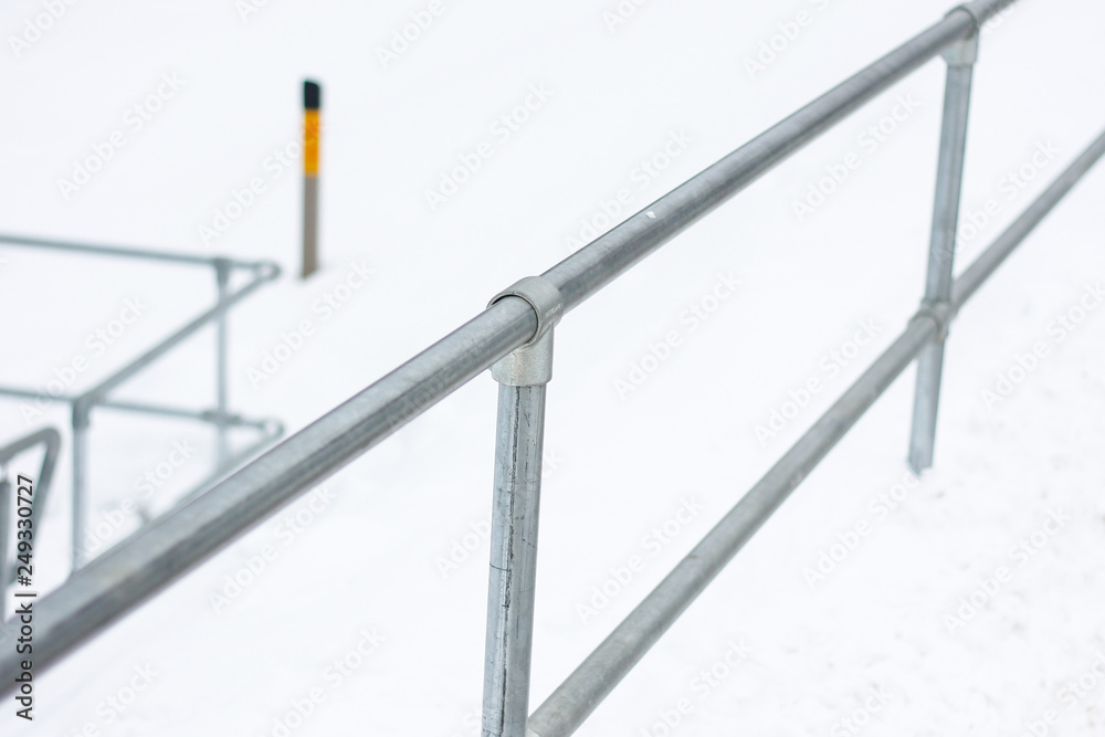 Beautiful view of metal steel stair hang. Beautiful view of metal steel stair hang.