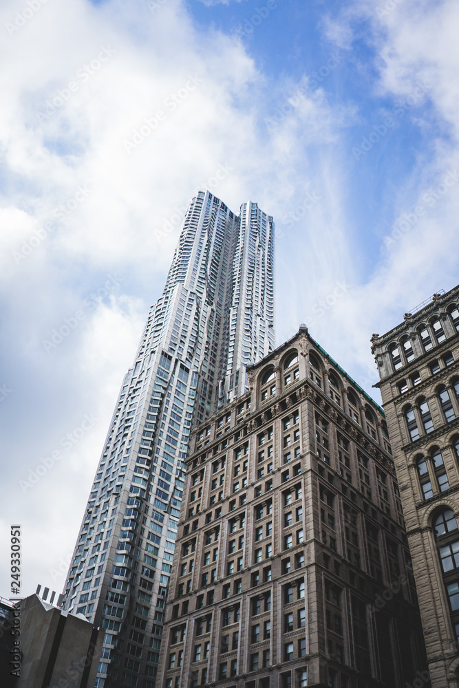 New York buildings.