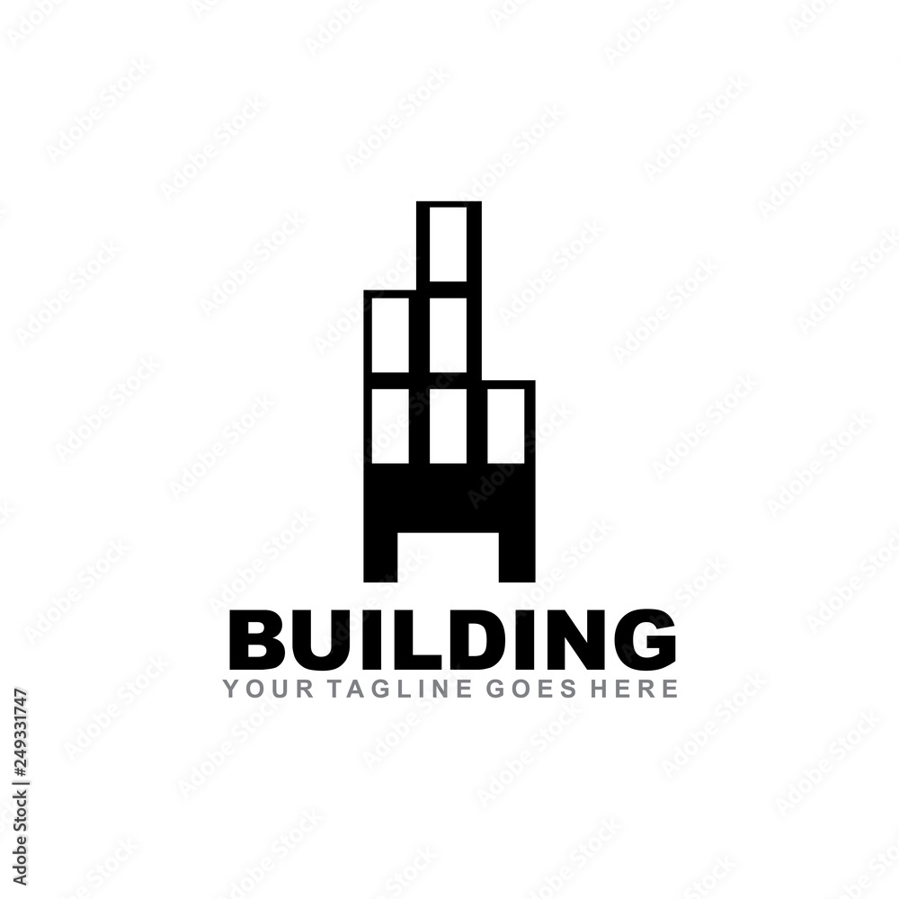 Building logo design vector template