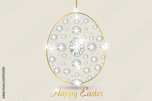 Vector easter card .