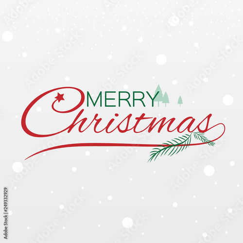 Merry christmas card vector background illustration