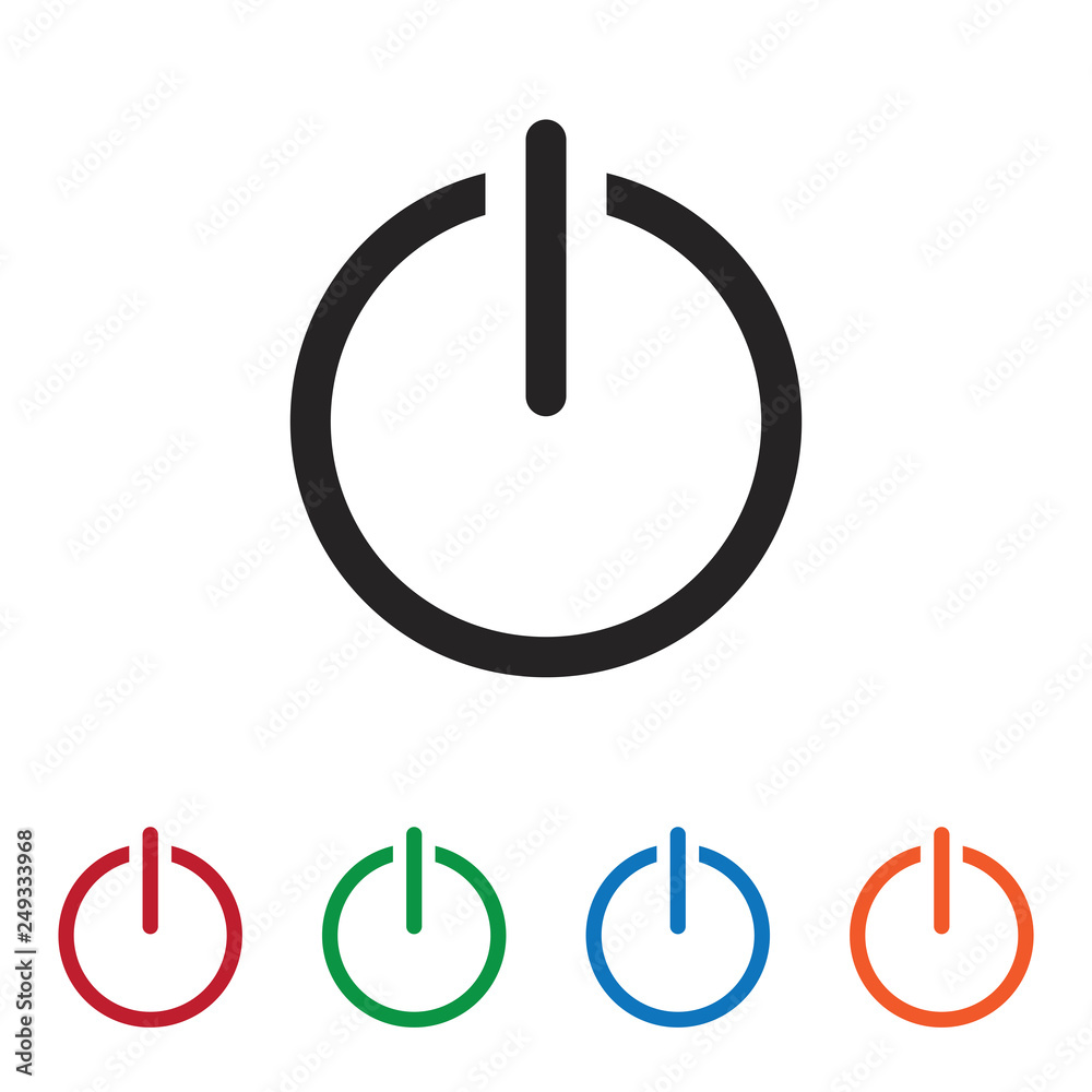 Power vector icon Power vector icon