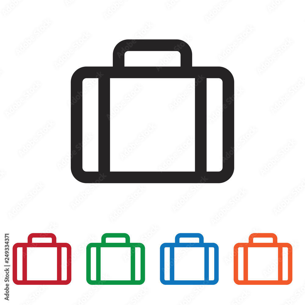 Briefcase vector icon