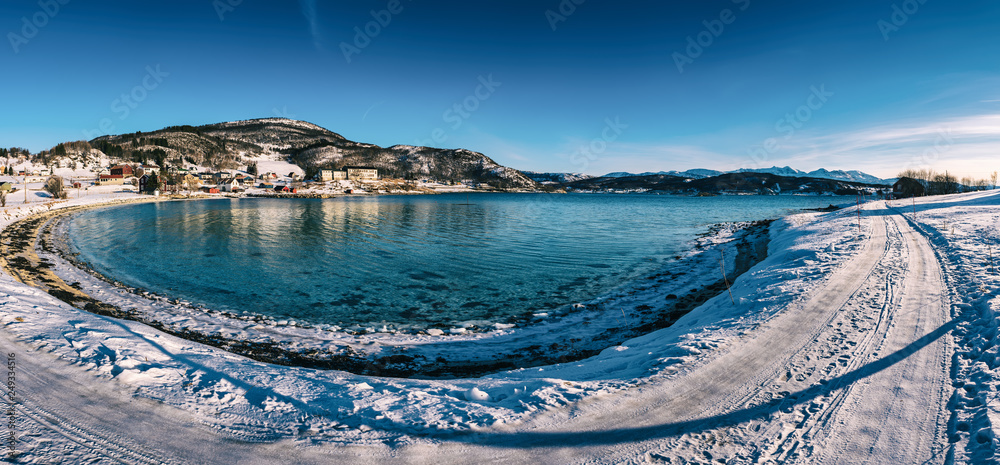 Winter Norway lake