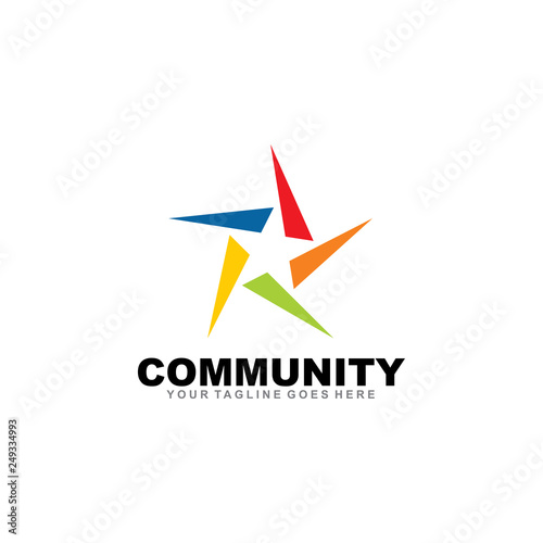 Free Download Community and adoption care logo design vector template - GFXLoad