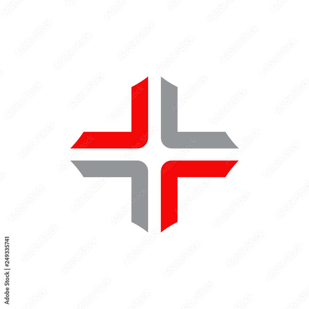 Medical logo design vector template with cross icon Medical logo design vector template with cross icon
