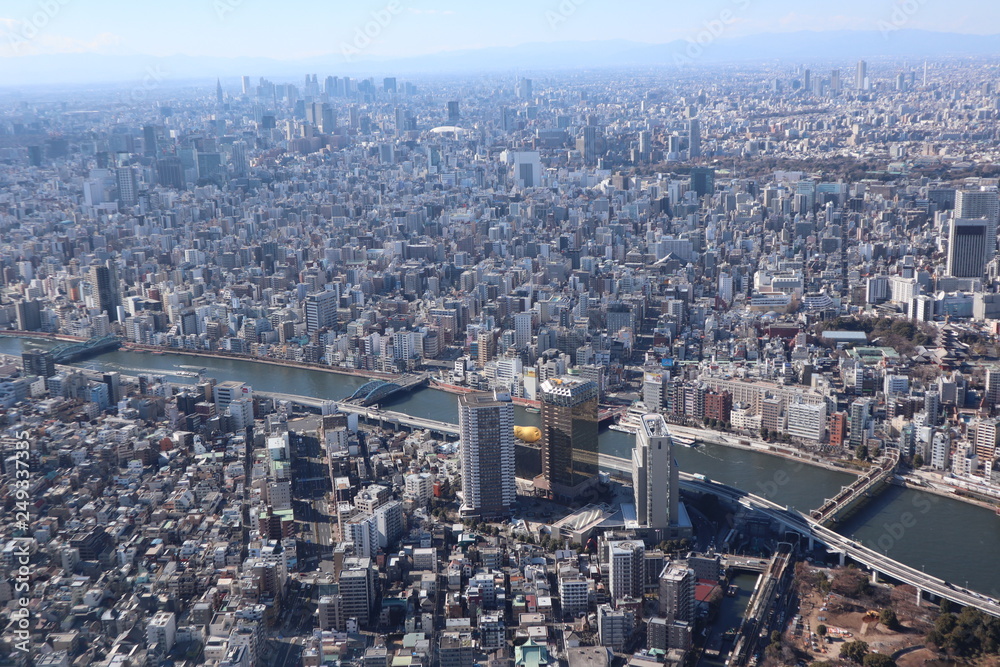 Tokyo city view from Tokyo Skytree