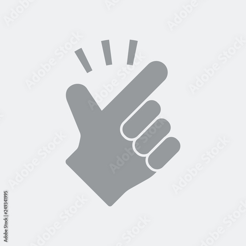Snapping gesture hand icon