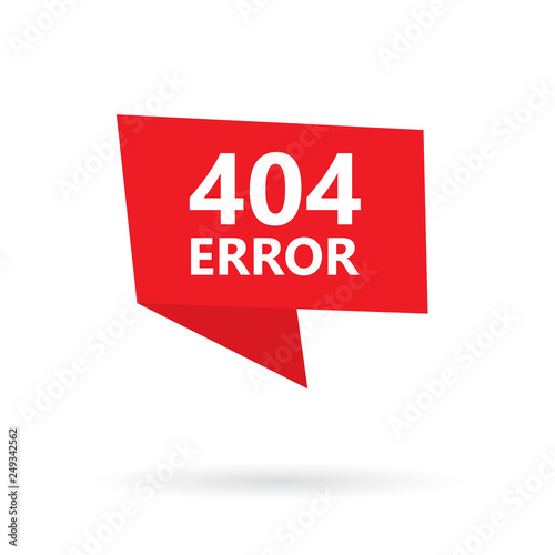 404 error, page not found on a sticker- vector illustration