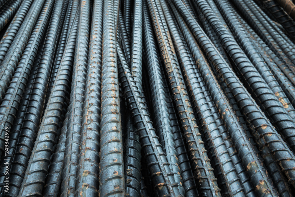Rebars for reinforcement concrete structure in the construction site