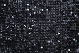  fabric with round black sequins on knitted basis