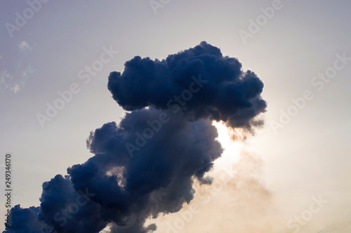 smoke against the sky