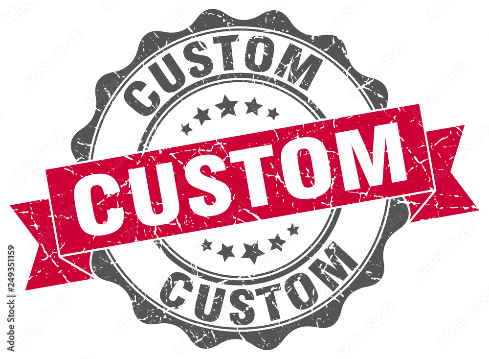 Fototapeta premium custom stamp. sign. seal
