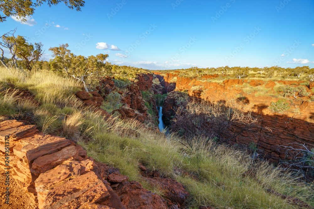 Fototapeta premium joffre falls in joffre gorge, karijini national park, western australia 2