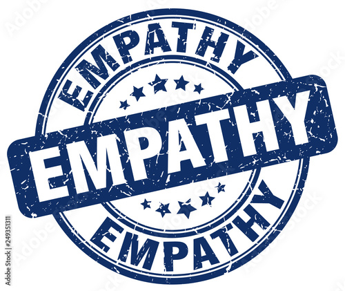 empathy blue grunge stamp