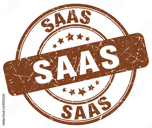 saas brown grunge stamp