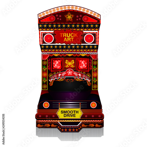 Truck Art Vector | Pakistan Truck Art Design