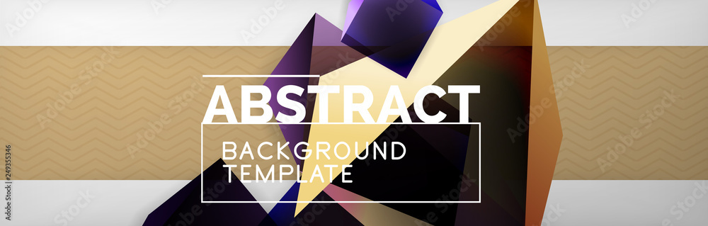 Triangular 3d geometric shapes composition, abstract background Triangular 3d geometric shapes composition, abstract background