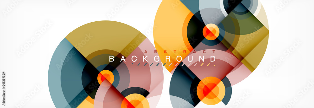 Circle geometric composition abstract background design, cover, template, brochure, flyer. Circle geometric composition abstract background design, cover, template, brochure, flyer.