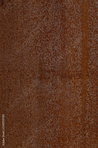 Ausschnitt Fassade aus verrostetem Corten Stahl mit verschiedenen Mustern, Strukturen und Texturen