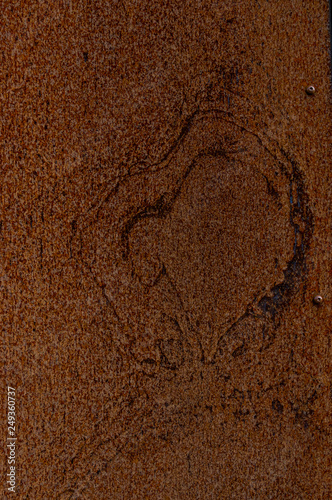 Wallpaper Mural Ausschnitt Fassade aus verrostetem Corten Stahl mit verschiedenen Mustern, Strukturen und Texturen Torontodigital.ca