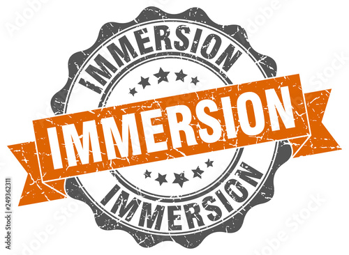 immersion stamp. sign. seal