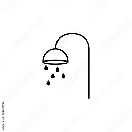 shower, spa outline icon. Signs and symbols can be used for web, logo, mobile app, UI, UX
