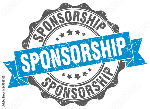 sponsorship stamp. sign. seal