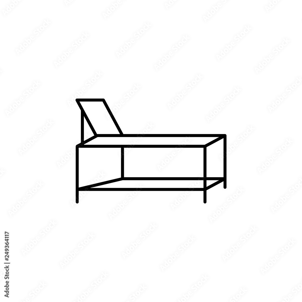 spa bed outline icon. Signs and symbols can be used for web, logo, mobile app, UI, UX spa bed outline icon. Signs and symbols can be used for web, logo, mobile app, UI, UX