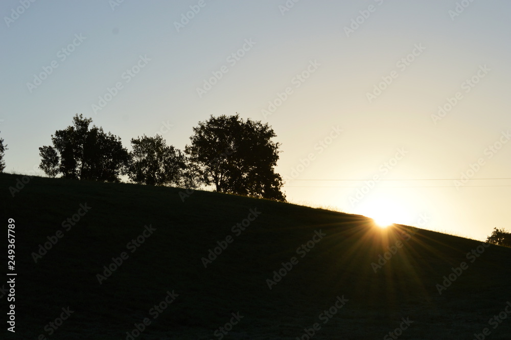 Obraz premium Dawn in the countryside, Cantabria