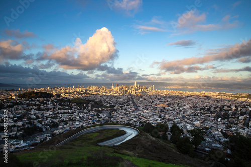 The City of San Francisco at Sunset