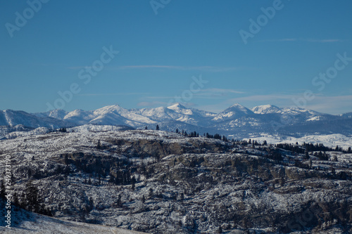 mountains in winter