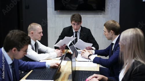 bossy boss screams at her subordinates