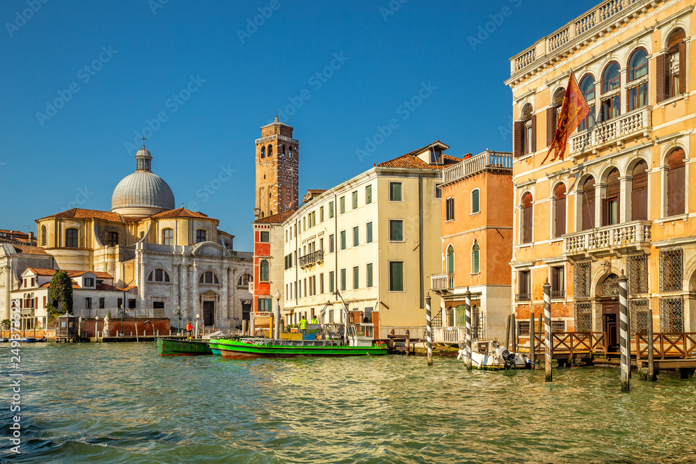 Church Chiesa di San Geremia in Venice, Cannaregio district on a Grand Canal