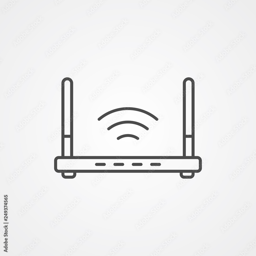 Router vector icon sign symbol Router vector icon sign symbol