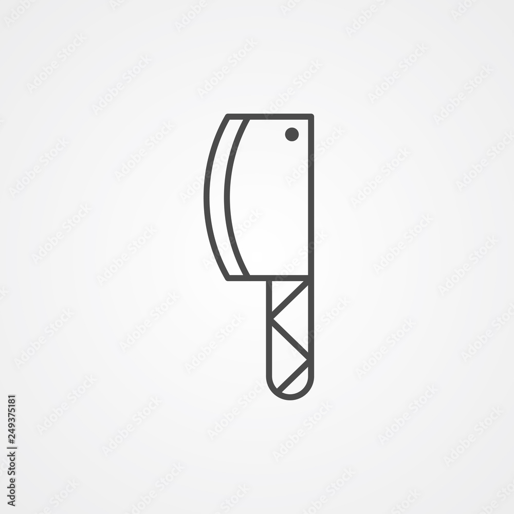 Cleaver vector icon sign symbol Cleaver vector icon sign symbol