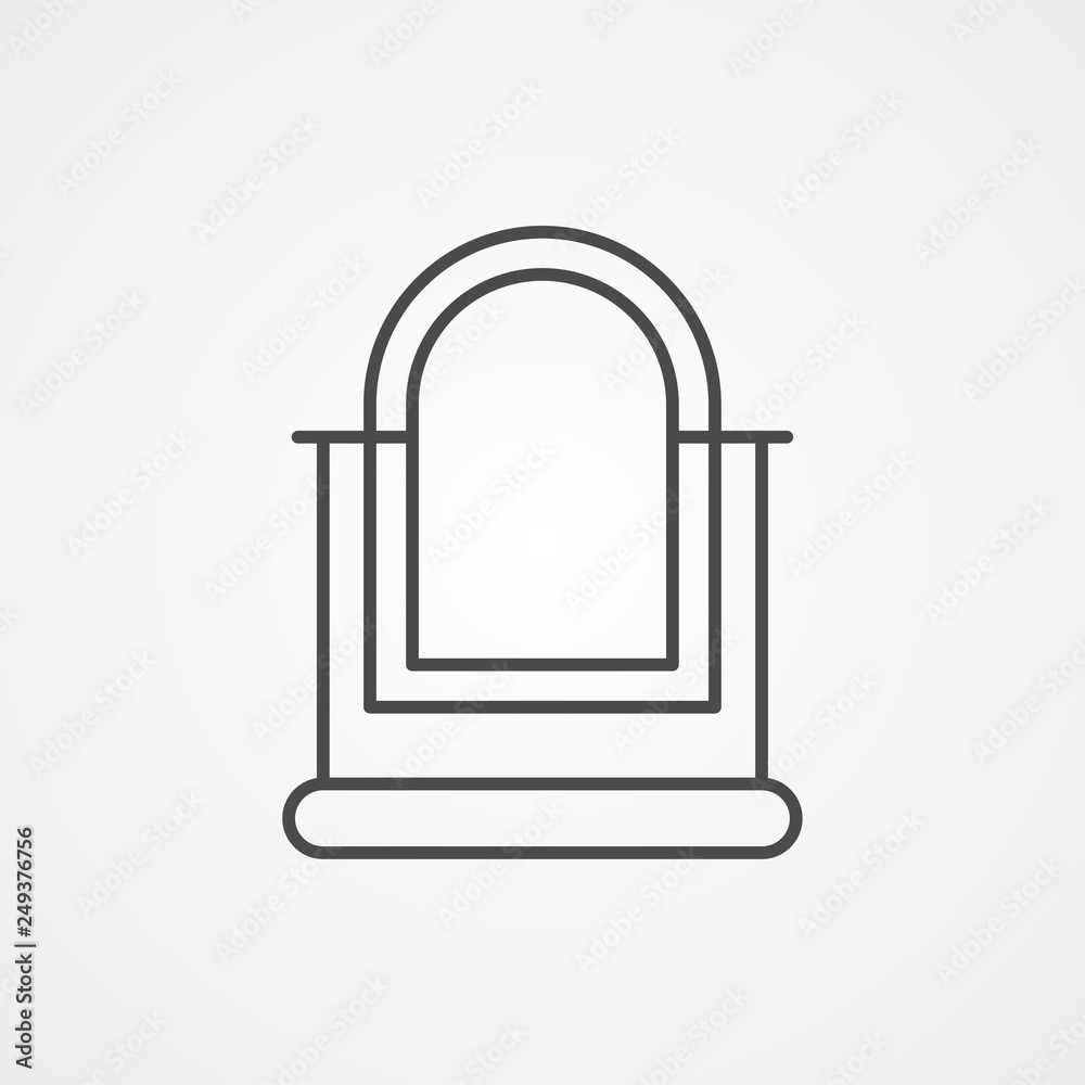 Mirror vector icon sign symbol Mirror vector icon sign symbol