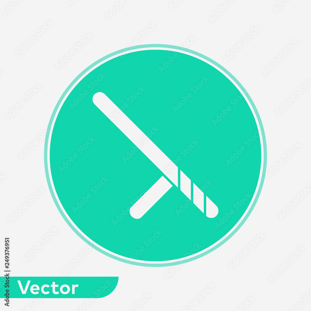 Baton vector icon sign symbol Baton vector icon sign symbol